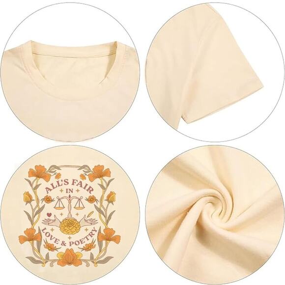 Concert Shirt New Album Tshirt MusicTees All's Fair in Love & Poetry Tops L - Picture 4 of 4